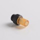 Authentic Auguse CG V2 510 Drip Tip for RBA / RTA / RDA Atomizer - Yellow + Matte Black α, PEI + SS, 22mm