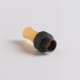 Authentic Auguse CG V2 510 Drip Tip for RBA / RTA / RDA Atomizer - Yellow + Matte Black ε, PEI + SS, 25mm