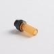 Authentic Auguse CG V2 510 Drip Tip for RBA / RTA / RDA Atomizer - Yellow + Matte Black μ, PEI + SS, 30mm