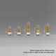 Authentic Auguse CG V2 510 Drip Tip for RBA / RTA / RDA Atomizer - Yellow + Matte Black μ, PEI + SS, 30mm