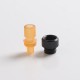 Authentic Auguse CG V2 510 Drip Tip for RBA / RTA / RDA Atomizer - Yellow + Glossy Black α, PEI + SS, 22mm