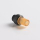 Authentic Auguse CG V2 510 Drip Tip for RBA / RTA / RDA Atomizer - Yellow + Glossy Black α, PEI + SS, 22mm