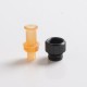 Authentic Auguse CG V2 510 Drip Tip for RBA / RTA / RDA Atomizer - Yellow + Glossy Black β, PEI + SS, 22mm