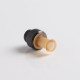 Authentic Auguse CG V2 510 Drip Tip for RBA / RTA / RDA Atomizer - Yellow + Glossy Black β, PEI + SS, 22mm