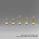 Authentic Auguse CG V2 510 Drip Tip for RBA / RTA / RDA Atomizer - Yellow + Glossy Black μ, PEI + SS, 30mm
