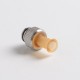 Authentic Auguse CG V2 510 Drip Tip for RBA / RTA / RDA Atomizer - Yellow + Silver β, PEI + SS, 22mm