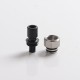 Authentic Auguse CG V2 510 Drip Tip for RBA / RTA / RDA Atomizer - Black + Silver α, POM + SS, 22mm