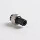 Authentic Auguse CG V2 510 Drip Tip for RBA / RTA / RDA Atomizer - Black + Silver α, POM + SS, 22mm