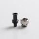 Authentic Auguse CG V2 510 Drip Tip for RBA / RTA / RDA Atomizer - Black + Silver β, POM + SS, 22mm