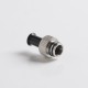 Authentic Auguse CG V2 510 Drip Tip for RBA / RTA / RDA Atomizer - Black + Silver β, POM + SS, 22mm