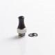 Authentic Auguse CG V2 510 Drip Tip for RBA / RTA / RDA Atomizer - Black + Silver ε, POM + SS, 25mm