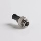 Authentic Auguse CG V2 510 Drip Tip for RBA / RTA / RDA Atomizer - Black + Silver ε, POM + SS, 25mm