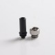 Authentic Auguse CG V2 510 Drip Tip for RBA / RTA / RDA Atomizer - Black + Silver μ, POM + SS, 30mm