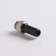 Authentic Auguse CG V2 510 Drip Tip for RBA / RTA / RDA Atomizer - Black + Silver μ, POM + SS, 30mm