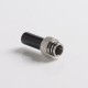 Authentic Auguse CG V2 510 Drip Tip for RBA / RTA / RDA Atomizer - Black + Silver μ, POM + SS, 30mm