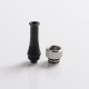 Authentic Auguse CG V2 510 Drip Tip for RBA / RTA / RDA Atomizer - Black + Silver γ, POM + SS, 35mm