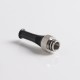 Authentic Auguse CG V2 510 Drip Tip for RBA / RTA / RDA Atomizer - Black + Silver γ, POM + SS, 35mm