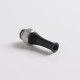 Authentic Auguse CG V2 510 Drip Tip for RBA / RTA / RDA Atomizer - Black + Silver γ, POM + SS, 35mm