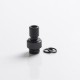 Authentic Auguse CG V2 510 Drip Tip for RBA / RTA / RDA Atomizer - Glossy Black α, POM + SS, 22mm