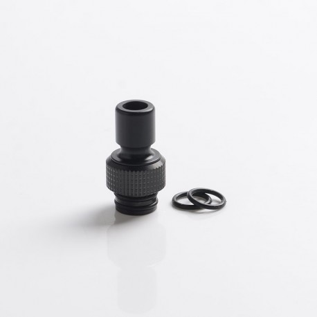 Authentic Auguse CG V2 510 Drip Tip for RBA / RTA / RDA Atomizer - Glossy Black α, POM + SS, 22mm