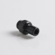 Authentic Auguse CG V2 510 Drip Tip for RBA / RTA / RDA Atomizer - Glossy Black α, POM + SS, 22mm