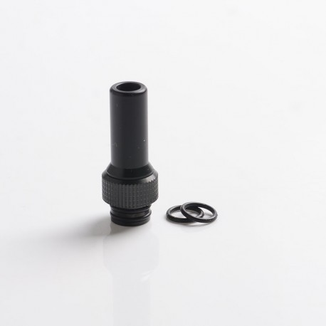 Authentic Auguse CG V2 510 Drip Tip for RBA / RTA / RDA Atomizer - Glossy Black μ, POM + SS, 30mm