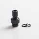 Authentic Auguse CG V2 510 Drip Tip for RBA / RTA / RDA Atomizer - Matte Black α, POM + SS, 22mm