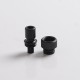 Authentic Auguse CG V2 510 Drip Tip for RBA / RTA / RDA Atomizer - Matte Black α, POM + SS, 22mm