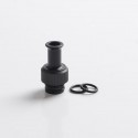 Authentic Auguse CG V2 510 Drip Tip for RBA / RTA / RDA Atomizer - Matte Black β, POM + SS, 22mm