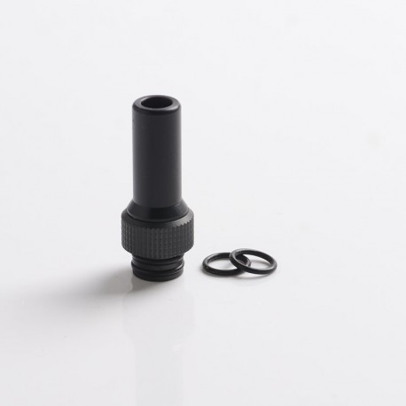 Authentic Auguse CG V2 510 Drip Tip for RBA / RTA / RDA Atomizer - Matte Black μ, POM + SS, 30mm