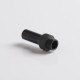 Authentic Auguse CG V2 510 Drip Tip for RBA / RTA / RDA Atomizer - Matte Black μ, POM + SS, 30mm