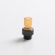 Authentic Auguse CG V2 510 Drip Tip kit for RBA / RTA / RDA Atomizer - Yellow + Matte Black, PEI + SS (5 PCS)