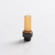 Authentic Auguse CG V2 510 Drip Tip kit for RBA / RTA / RDA Atomizer - Yellow + Matte Black, PEI + SS (5 PCS)