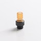 Authentic Auguse CG V2 510 Drip Tip kit for RBA / RTA / RDA Atomizer - Yellow + Glossy Black, PEI + SS (5 PCS)