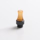 Authentic Auguse CG V2 510 Drip Tip kit for RBA / RTA / RDA Atomizer - Yellow + Glossy Black, PEI + SS (5 PCS)