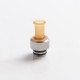 Authentic Auguse CG V2 510 Drip Tip kit for RBA / RTA / RDA Atomizer - Yellow + Silver, PEI + SS (5 PCS)