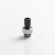 Authentic Auguse CG V2 510 Drip Tip kit for RBA / RTA / RDA Atomizer - Black + Silver, POM + SS (5 PCS)