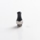 Authentic Auguse CG V2 510 Drip Tip kit for RBA / RTA / RDA Atomizer - Black + Silver, POM + SS (5 PCS)