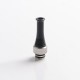 Authentic Auguse CG V2 510 Drip Tip kit for RBA / RTA / RDA Atomizer - Black + Silver, POM + SS (5 PCS)