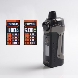 [Ships from Bonded Warehouse] Authentic GeekVape Aegis Boost Pro 100W Pod System Mod Kit - Gunmetal, VW 5~100W