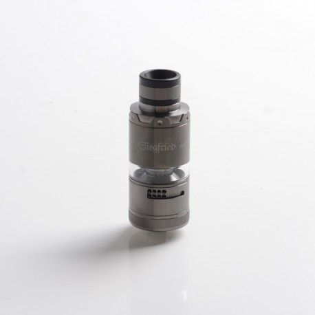 Authentic Vapefly Siegfried Meshed RTA Rebuildable Tank Atomizer - Gun Metal, 7.0ml, 25.2mm Diameter