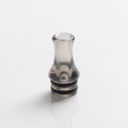 WAVE Style MTL 510 Drip Tip for RDA / RTA / RDTA / Sub Ohm Tank Vape Atomizer - Translucent Black, Acrylic