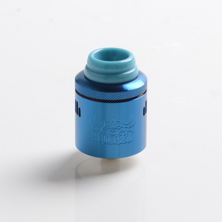 Authentic Hellvape Hellbeast RDA Rebuildable Dripping Atomizer w/ BF Pin - Blue, Stainless Steel, 24mm Diameter