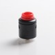 Authentic Hellvape Hellbeast RDA Rebuildable Dripping Vape Atomizer w/ BF Pin - Matte Full Black, Stainless Steel, 24mm Diameter