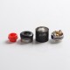 Authentic Hellvape Hellbeast RDA Rebuildable Dripping Vape Atomizer w/ BF Pin - Matte Full Black, Stainless Steel, 24mm Diameter