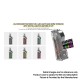 Authentic Rincoe Jellybox Mini 80W Box Mod with Jellytank Kit - Full Clear, 1 x 18650/20700/21700, 1~80W, 4.8ml, 0.3 / 0.15ohm