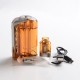 Authentic Rincoe Jellybox 228W Box Mod with Jellytank Kit - Amber Clear, 1~228W, 2 x 18650, 4.8ml, 0.3 / 0.15ohm