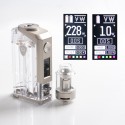 [Ships from Bonded Warehouse] Authentic Rincoe Jellybox 228W Box Mod with Jellytank Kit - Full Clear, 1~228W, 2 x 18650