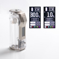 [Ships from Bonded Warehouse] Authentic Rincoe Jellybox Mini 80W Box Mod - Full Clear, VW 1~80W, TC 200~600'F (100~315'C)