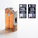 [Ships from Bonded Warehouse] Authentic Rincoe Jellybox 228W Box Mod - Amber Clear, VW 1~228W, 2 x 18650, 200~600'F (100~315'C)